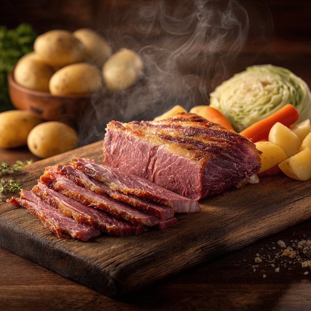 Corned Beef Instant Pot : Juicy, Easy, Flavor-Packed Classic 5 Corned beef Instant Pot recipe served with vegetables