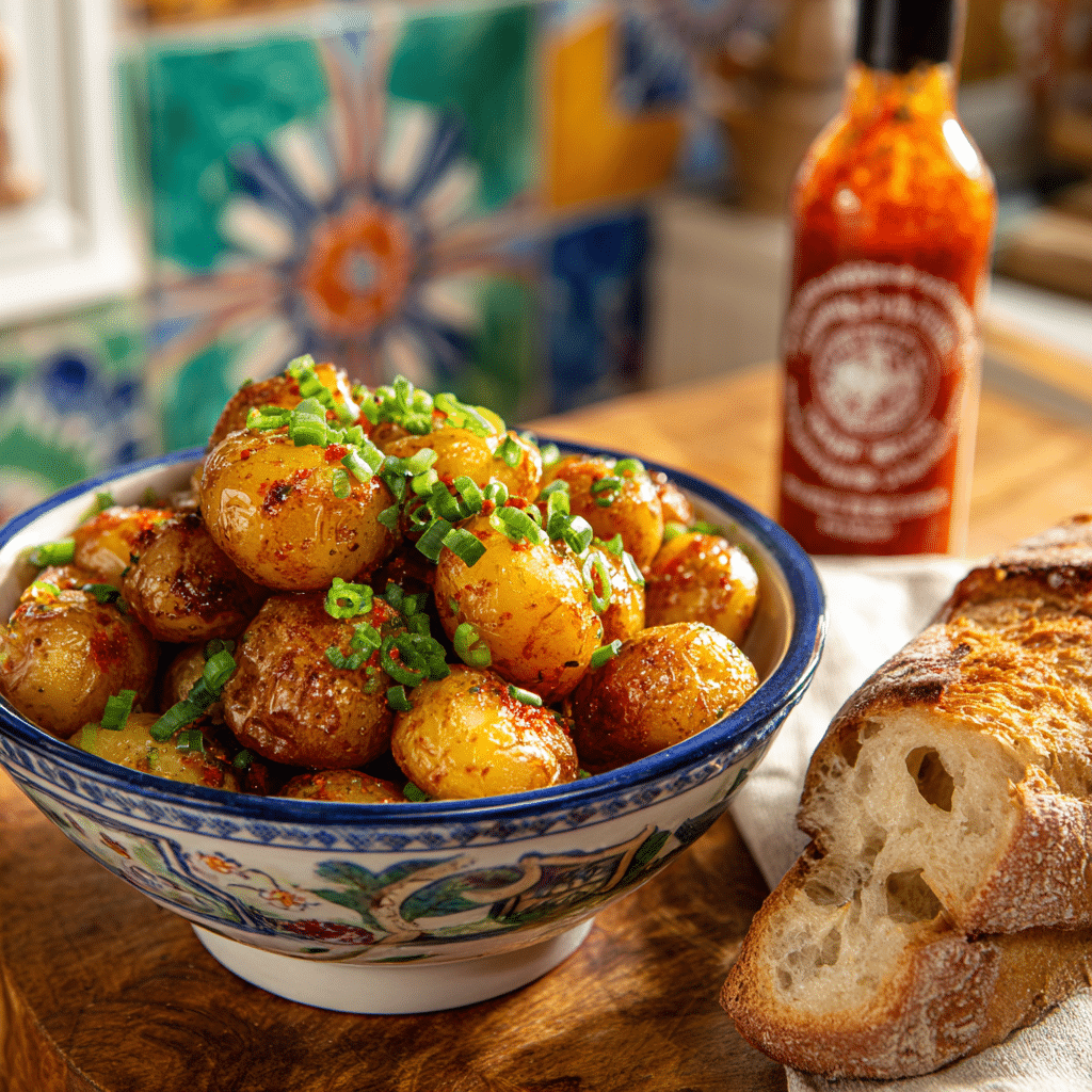 Instant Pot Swamp Potatoes: Bold Cajun Comfort in 30 Minutes 8 Served swamp potatoes with crusty bread